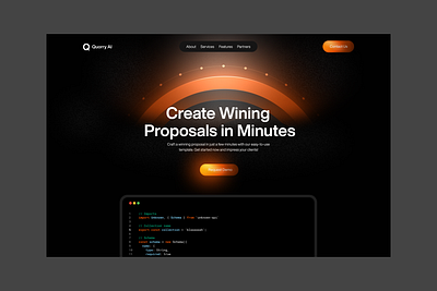 Saas Style Test ai branding dark dark theme design hero inspiration landing page product page saas ui ux website