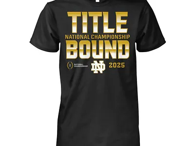 Notre Dame National Championship 2025 Shirt design illustration t shirt design