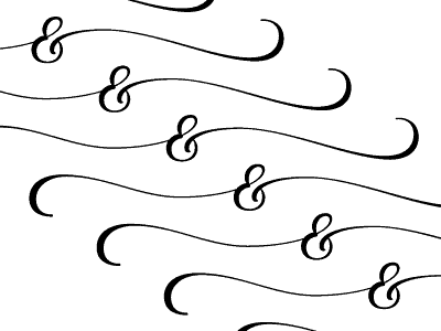 Slinkysands ampersand hypnosis lettering script swash