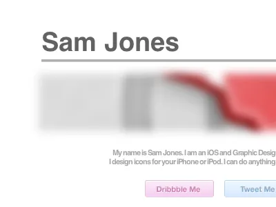 Portfolio cute jones layout portfolio sam simple site website