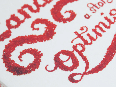 Candide Cover jewels typography