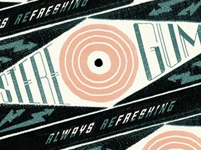 Stereogum black editorial illustration interactive typography vintage