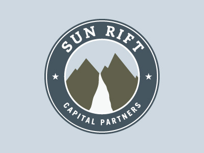 Sunrift Logo circle logo mountains