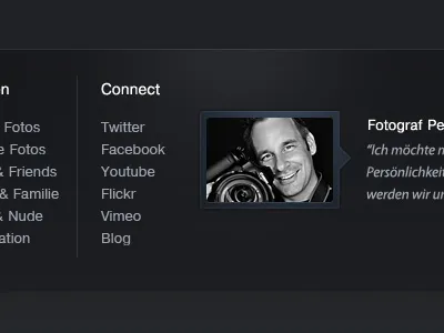 footer sneak peek footer photographer portfolio profile social