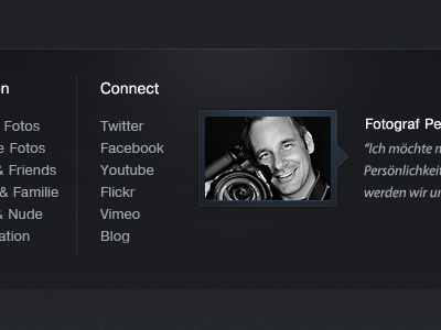 footer sneak peek footer photographer portfolio profile social