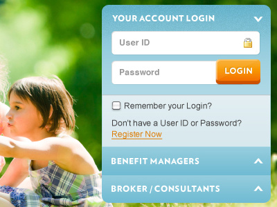 VSP Site Redesign - Detail design login ui ux web