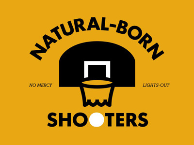 Natural Born Shooters T-graphic basketball born lights out natural no mercy shooters