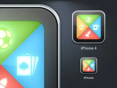 Tablet Games iPhone Icon games icon ipad iphone retina display screen tablet