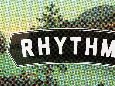 Rhythm concert poster losttype