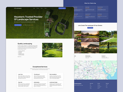 Landscaping Website arborist landing page landing page design landscaper landscaping lawn lawn care lawn service modern service tree care tree service ui ui design uiux ux ux design web design website design