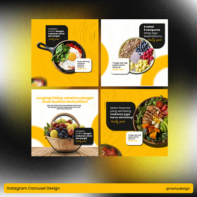 Instagram feed carousel design branding carousel carousel design design carousel feed food graphic graphic design healty food instagram instagram design