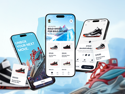 SneakVerse - Sleek Shoe App UI 👟🔥 app app design app ui application application design ios mobile mobile app design mobile application mobile design mobile ui design modern app design online store product design shoe app design sneaker ui ui ux ui ux design ux