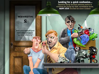 Interview digital illustration