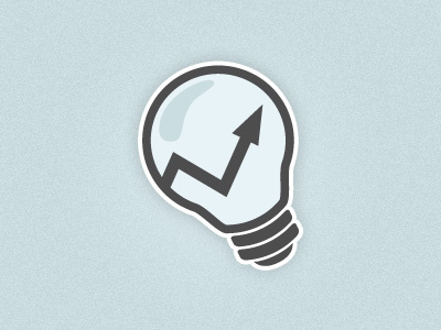 Profitable Thinking Logo branding icon lightbulb logo