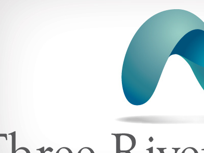 Three Rivers 3d blue flow river water wave
