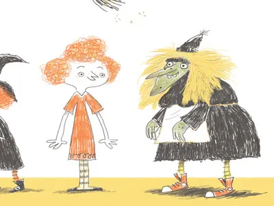 "Broom" Characters chuck taylors digital girl pencil redhead witch