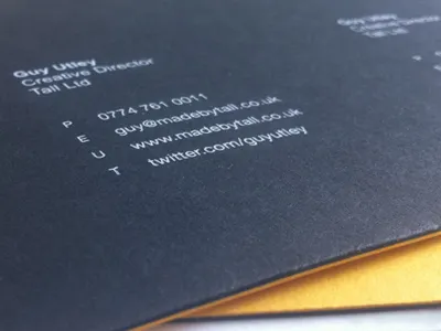 Sneeky Peek business card print