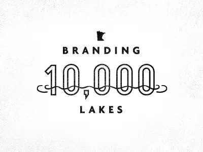Branding 10,000 Lakes lake logo minnesota