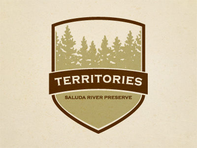 Logo Revision Concept camping fishing hunting logo outdoors rustic shield