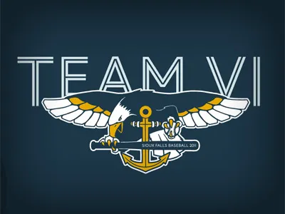 Team Six Baseball 2 anchor baseball bat bird eagle navy team six tshirt wings
