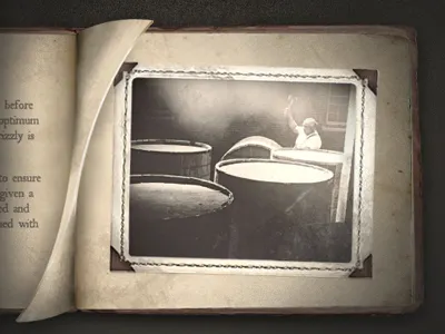 Flipbook airtype book old page pageturn paper texture turn vintage