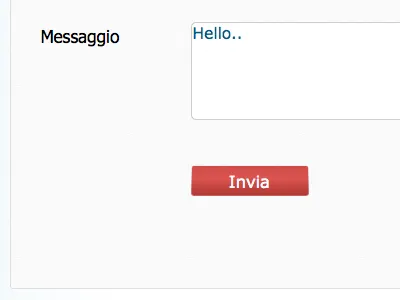 Little shot from a current project form web design website