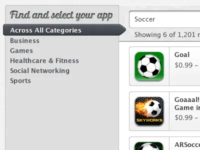 Search results browse categories fireworks gray ios list lobster monochromatic results search