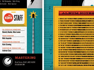 Live at KDHX: Volume 9 | Credits antenna cd design illustration kdhx music onramp record saint louis st. louis