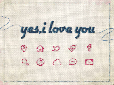 Yes I loveyou icon ui webdesign