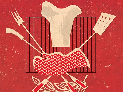 Fall Tailgate Kickoff 2011 bbq illustrator photoshop retro stetson comma chris texture