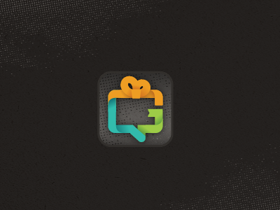 Giftiki - Possible App Icon - black app giftiki illustration iphone mobile ui