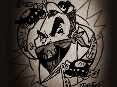 Badass! illustration sketch