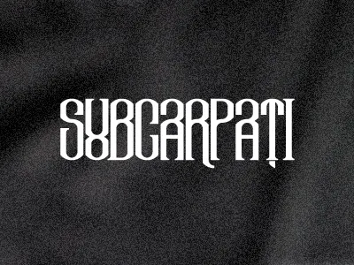 Subcarpati custom lettering romanian subcarpati type typography vian peanu