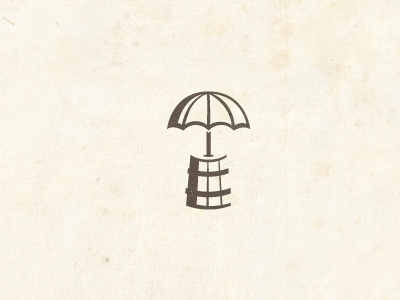 Butter Cloud butter churn logo umbrella