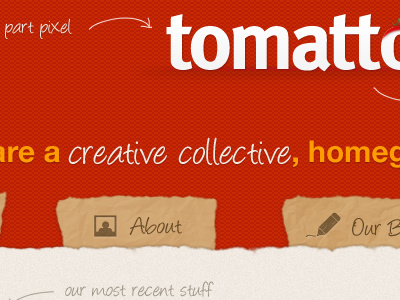 tomatto interface ui website