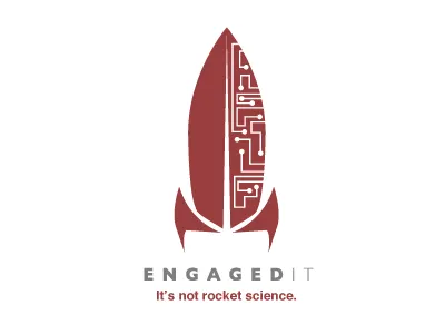 Rocket Science identity logo rocket