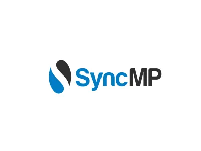Sync MP brand design icon logo
