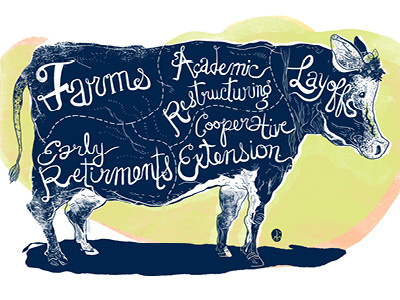 Mooove Over animal colour concept graphic illustration