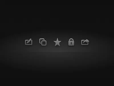 Icons copy edit favorite fireworks icon icons ios lock private send to share star