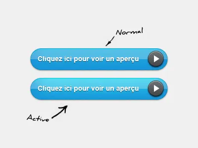 Fresh button blue button layout ui web