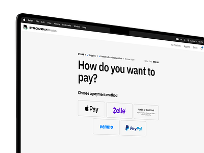 Payment method selection applepay bill billing button cash checkout checkout flow minimal money pay payment paypal product design transaction ui venmo wallet website zelle