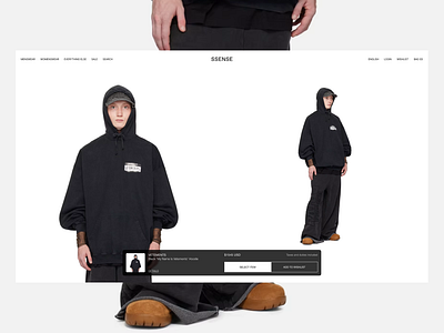 SSENSE® - Store Design Concept design fashion luxury ssense store ui ux vetements