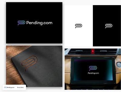 Brand Logo: Pending.com branding logodesign logoidentity minimalism pendingcom securetech uxdesign