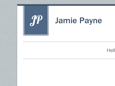 JP blue clean design franklingothic lobster portfolio simple white