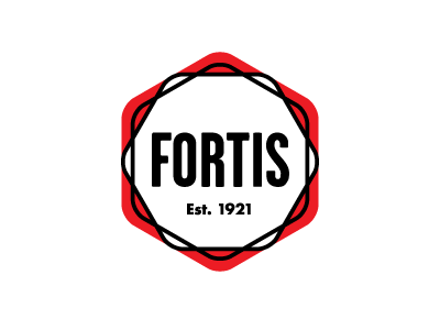 Fortis fuel gas logo retro vintage