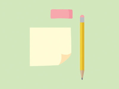 some basics double eraser illustration office school supplies