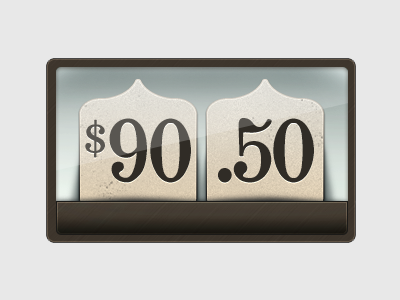 Old Timey Cash Register Number Display distressed illustration money numbers photoshop register sarah mick vintage