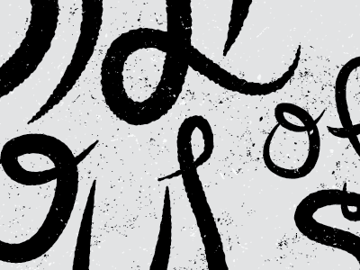 Souls black and white hand drawn type typography