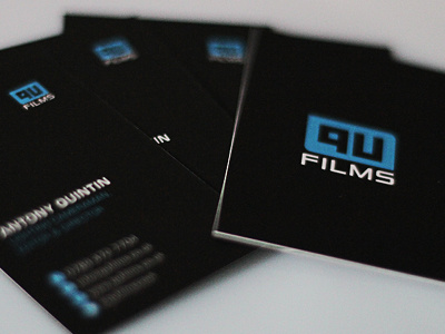 QU Films branding branding logo