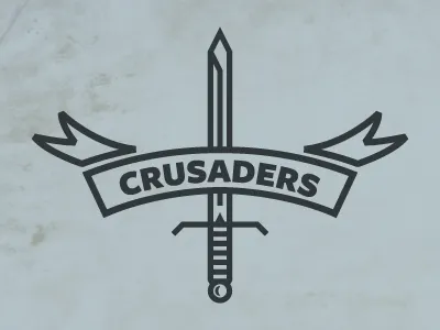 Crusaders banner crusaders logo sword
